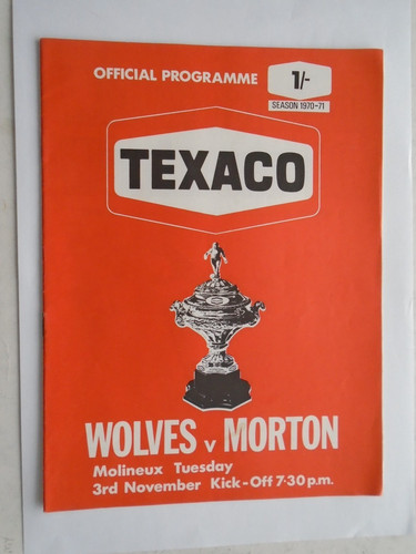 Wolves morton 1970 texaco - wolves, 1970/71