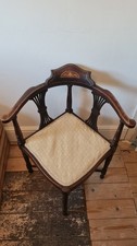 Edwardian Antique Inlaid Corner Chair