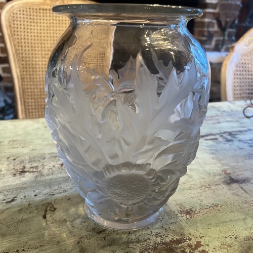 Verlys art deco signed crystal - art,