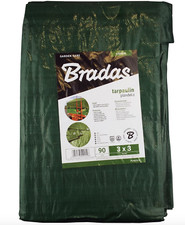 Heavy Duty Waterproof Market Stall Tarpaulin Cover Builder Sheet & 10 X BUNGEES 