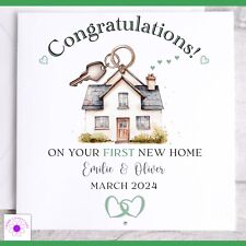 Personalised New Home Card | First New Home Congratulations Card - Moving in
