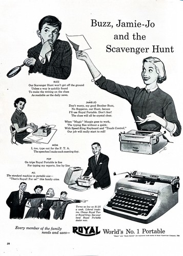 1953 royal typewriter - 1953, genuine