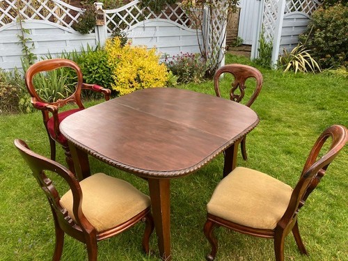 Mahogany extending table - mahogany,