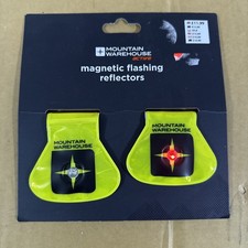 Mens Mountain Warehouse Cycling Rear Lights Flashing Reflectors x 2.New.