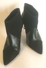 ZARA SIZE 7 BLACK FAUX SUEDE