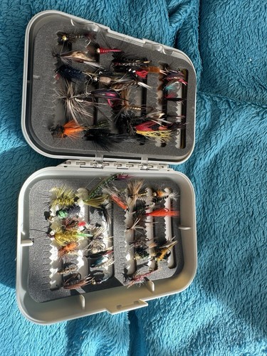 Fly fishing box with files - , mix