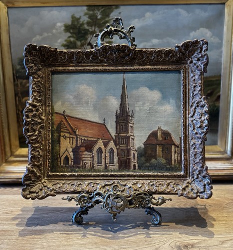 Vintage oil painting - oil,