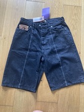 Corteiz C-star Denim Shorts Black Size Medium