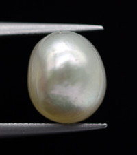 4.11 Ct Natural Basra Pearl Loose Uneven Shape Untreated Gemstone Certified