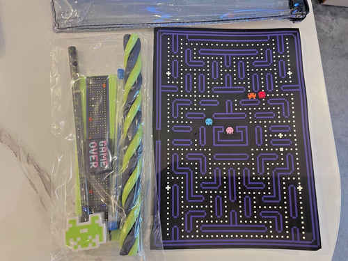 Space invader pencil case with - pencil,