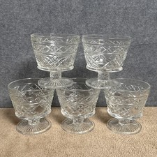Vintage Cut Glass Footed