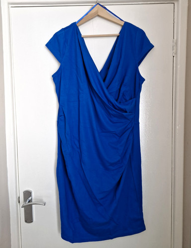 Holly willoughby blue neck - blue, v-neck