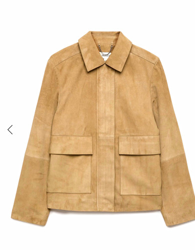 Jaeger suede trucker short - jaeger,