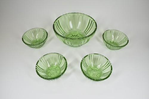 Vintage green glass - vintage, bowl