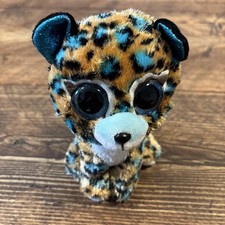 TY Beanie Boo 6 Cobalt Cheetah Leopard Soft Toy Plush