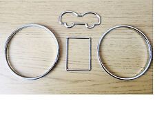 CHROME DIAL GAUGE RINGS FITS