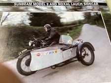 SUNBEAM MODEL 9 NOXAL SIDECAR MOTORCYCLE ARTICLE