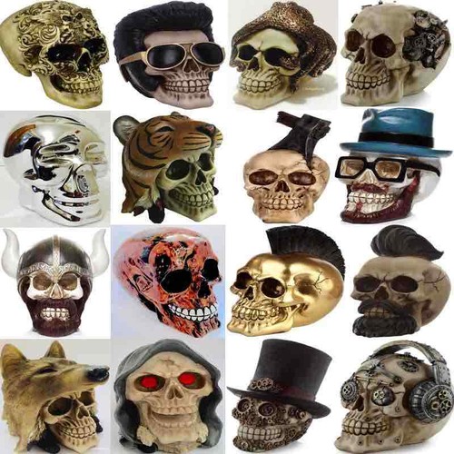 Skull head gothic skeleton - head,