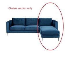 Blue Right Hand Chaise Longue Section Only for Donna Deco Sofa - ExDisplay Boxed