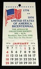 APOLLO 11 MINT 1976 COLLECTORS SOCIETY BICENTENNIAL CALENDAR * BROOKLYN MOON MAN