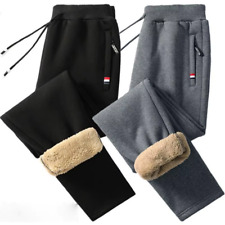 Mens Womens Fleece Casual Pants Trousers Bottoms Combat Joggers Elasticated Rain