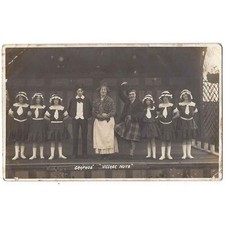 SOCIAL HISTORY Grapho's Village Nuts Variety Act, RP Postcard Unused