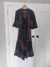 Celia Birtwell For Topshop Rare Silk  Dress 12 