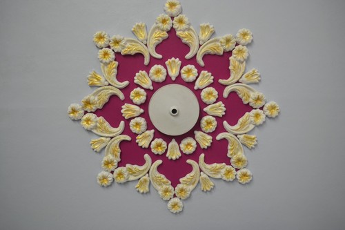Plaster ceiling rose design - plaster,