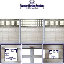 Premier Square Trellis Garden Lattice Climbing Privacy & Standard Style 4 sizes