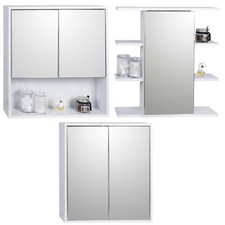 White Wooden Mirror Door