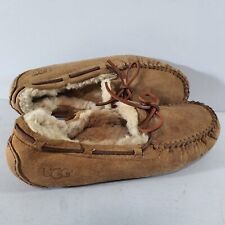 UGG Slippers Dakota Moccasin  Sheepskin Fur Lined Slip On Size UK 8.5 US 10