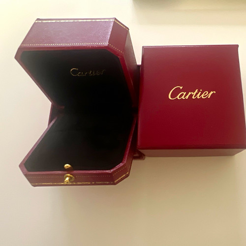 Cartier red leather ring - cartier,