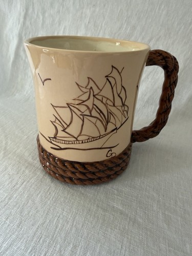 Nautical sailing ship monogram - ship,