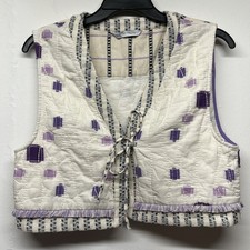 Zara Quilted Vest Patchwork
