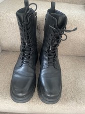 Ash women black leather  boots