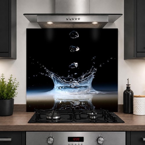 Printed glass kitchen - printed,