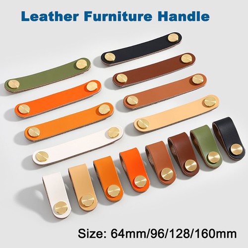 Leather pulls handle door - pulls,
