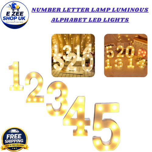 Led numbers letter - letter, light
