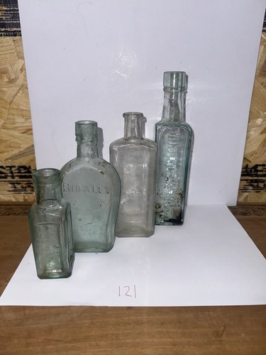Antique glass bottle - antique, lot