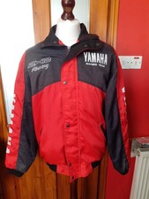 Yamaha Racing Paddock Jacket Size Large UK 42 Red And Black White,