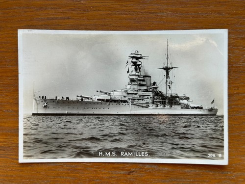 Hms ramilles battleship rppc - ramilles,