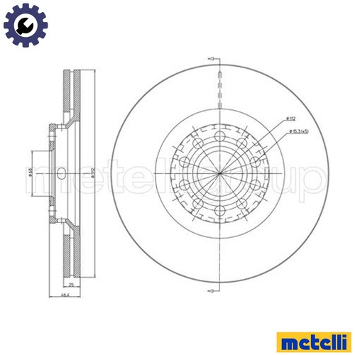 Brake disc 0726c - disc, for