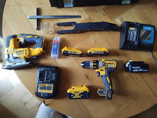 Dewalt Box, tools & Maketia site radio (including batteries & chargers)