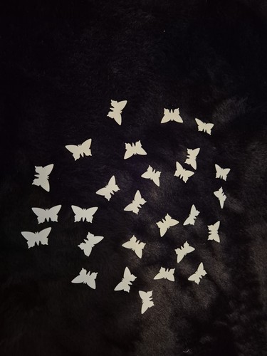 150 white butterfly confetti