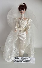 1991 Vintage Romantic Rose Bride Barbie Porcelain Doll Limited Edition ❤️