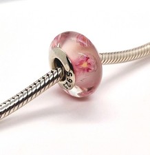 🩷 Pink Flower Petal Murano