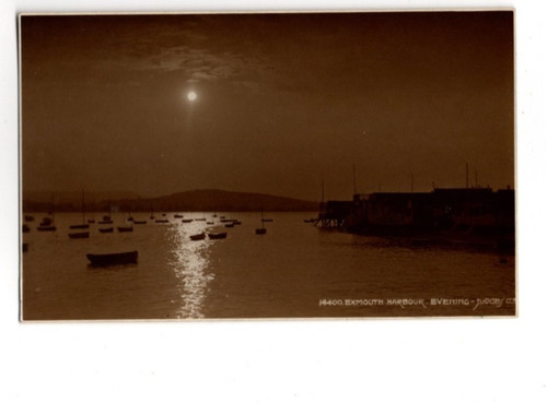 Exmouth harbour evening - harbour, devon