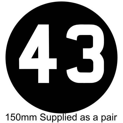 Motorbike race roundels 150mm - race,