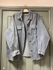 Ladies Zara Cord Shacket Size Medium ( Oversized) Casual, Holiday Blue