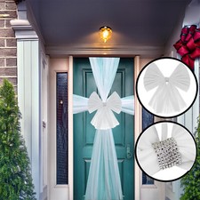 White Bow Polyester Full Door